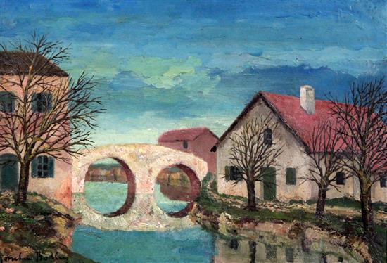 Josselin Bodley (1893-1974) Charente Inferieure, France, 6 x 9in. Provenance: Barry Keene Gallery, Henley-on-Thames